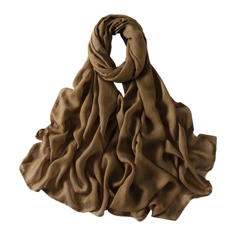 Muslim Hijabs for Women Scarf Thin Plain Shawls Femme Musulman Soft Viscose Rayon Headscarf Islamic Turban Headband 190X85Cm