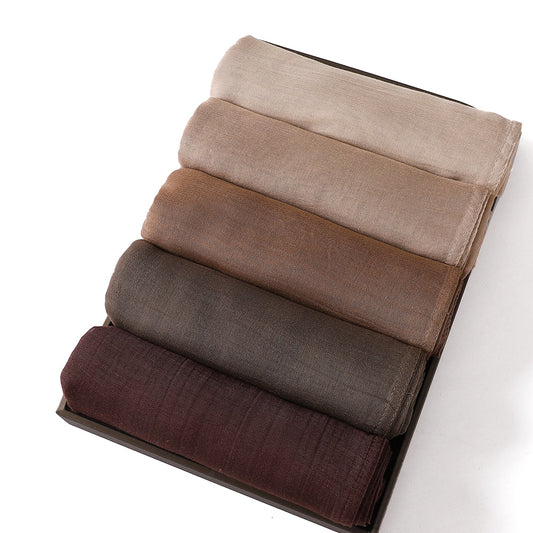 Muslim Hijabs for Women Scarf Thin Plain Shawls Femme Musulman Soft Viscose Rayon Headscarf Islamic Turban Headband 190X85Cm