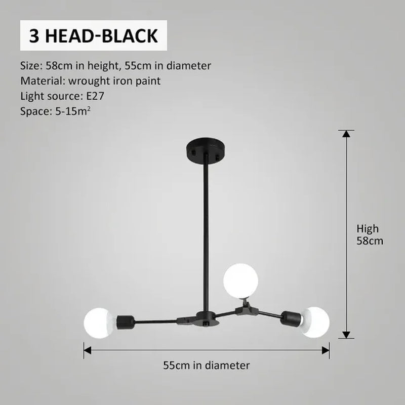 Modern Tree Shape Ceiling Chandelier Creative Design Ceiling Lamp Decor Pendant Lamp for Living Room Bedroom Kitcher Chandelier