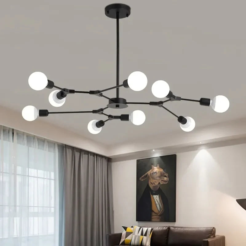 Modern Tree Shape Ceiling Chandelier Creative Design Ceiling Lamp Decor Pendant Lamp for Living Room Bedroom Kitcher Chandelier